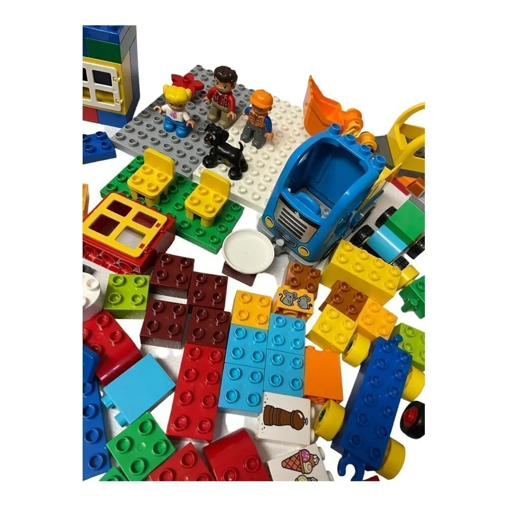 Mixed lot of Duplo Legos vehicles figures building blocks